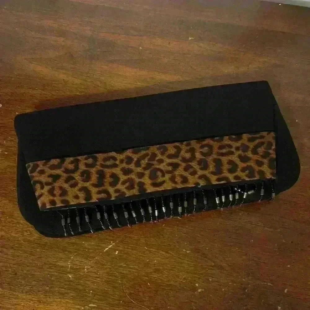 Nubiano New York brand purse clutch with beaded trim